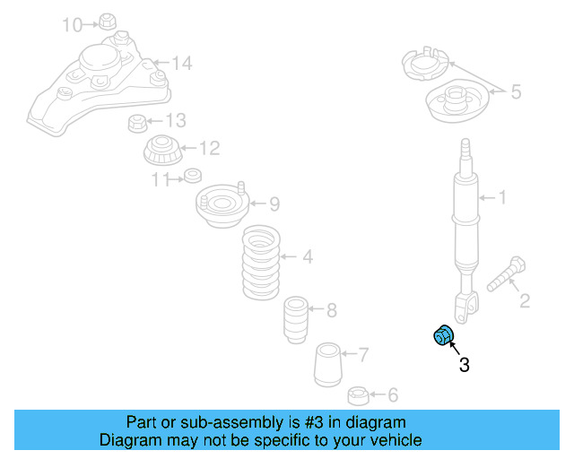 Lower Control Arm Lock Nut N-101-064-02 - View 171