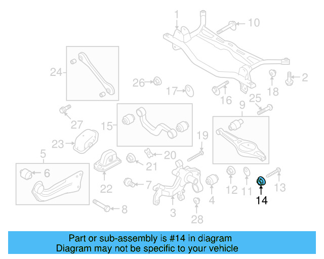 Lower Control Arm Lock Nut N-101-064-02 - View 136