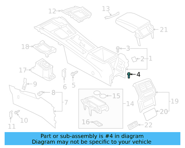 Console Body Bolt N-101-562-05 - View 2
