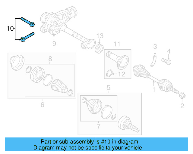 Tie Rod Assembly Mount Bolt N-102-112-02 - View 20