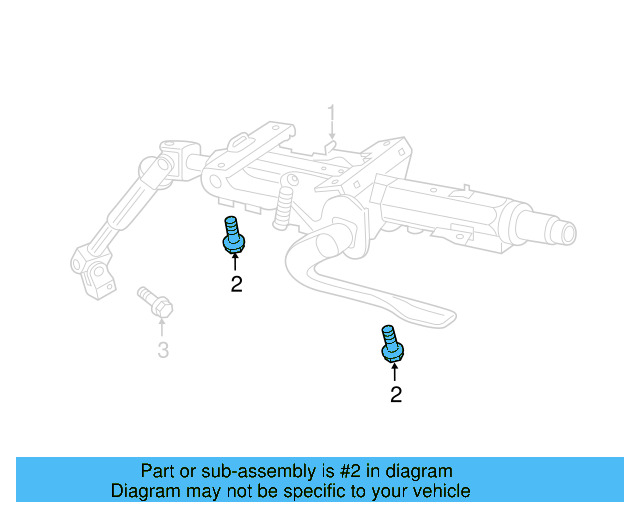 Steering Column Mount Bolt N-102-400-03 - View 30