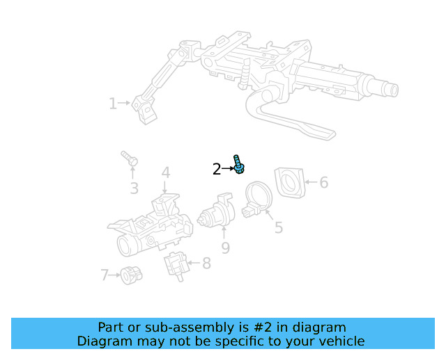 Steering Column Mount Bolt N-102-400-03 - View 27