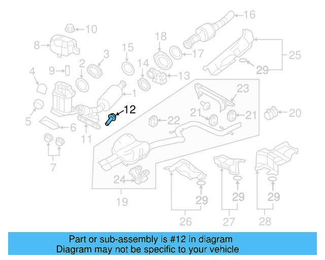 Steering Column Mount Bolt N-102-400-03 - View 54