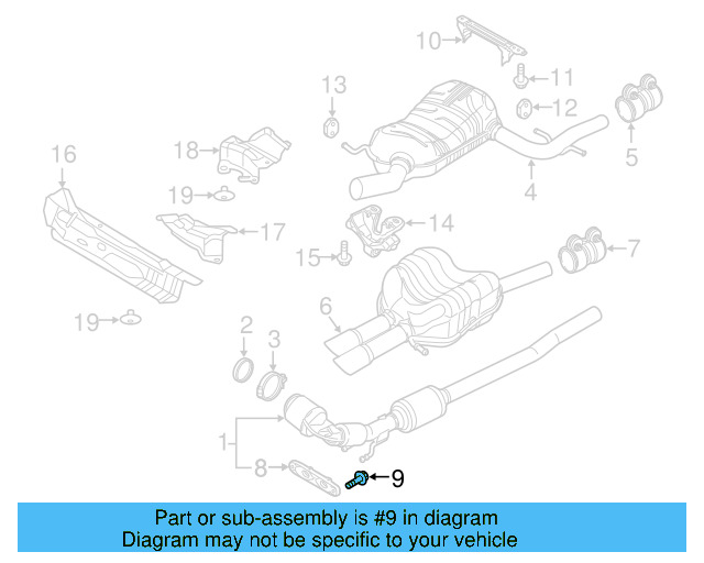 Steering Column Mount Bolt N-102-400-03 - View 10