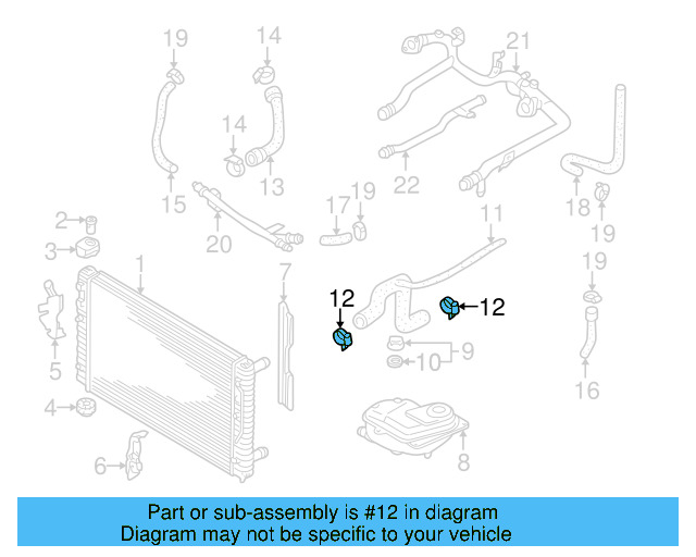 Upper Hose Clamp N-102-580-01 - View 3
