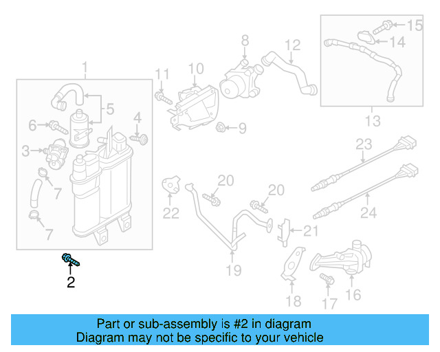 Vapor Canister Bolt N-102-856-01