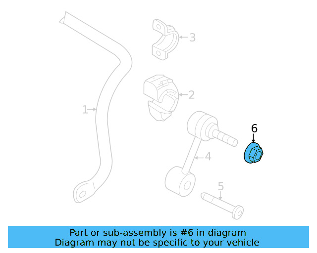 Stabilizer Link Nut N-102-861-11 - View 13