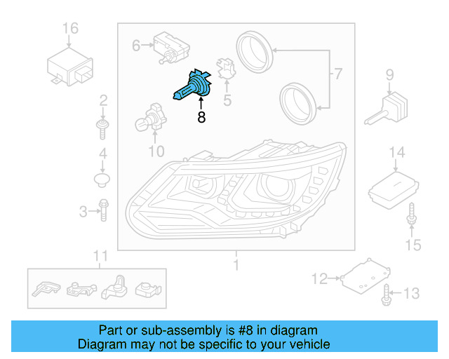 High Beam Bulb N-107-333-01 - View 12