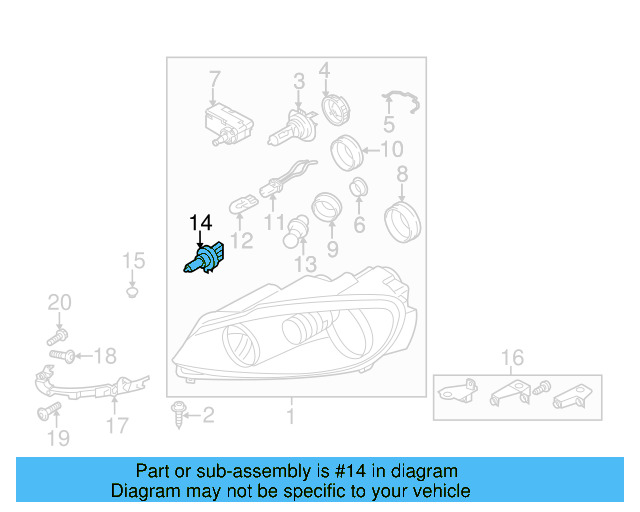 High Beam Bulb N-107-333-01 - View 62