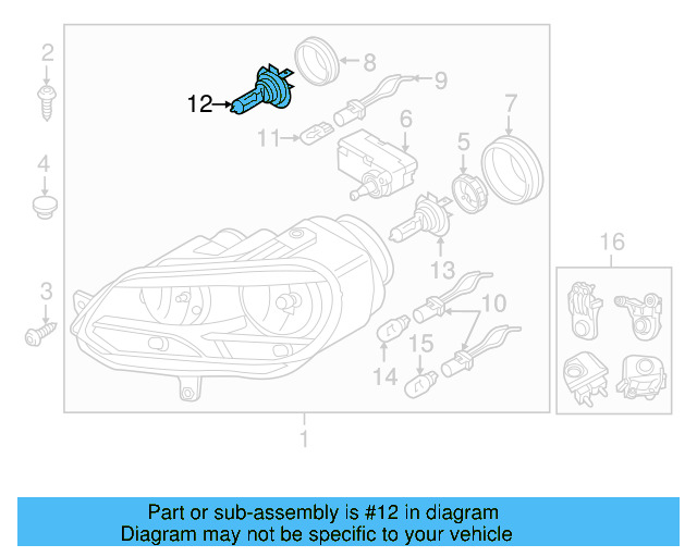 Low Beam Bulb N-103-201-02 - View 161