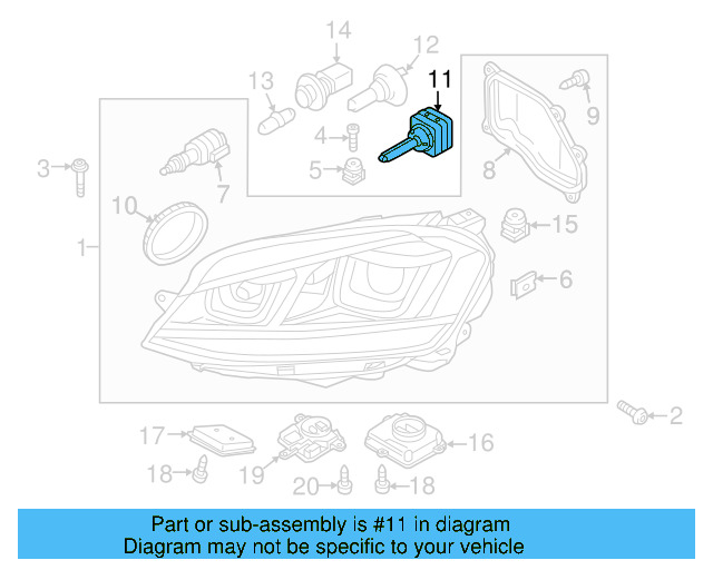 High Beam Bulb N-107-333-01 - View 23