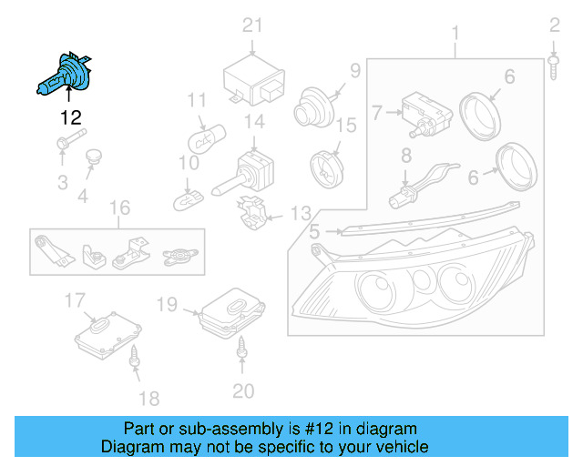 Low Beam Bulb N-103-201-02 - View 108