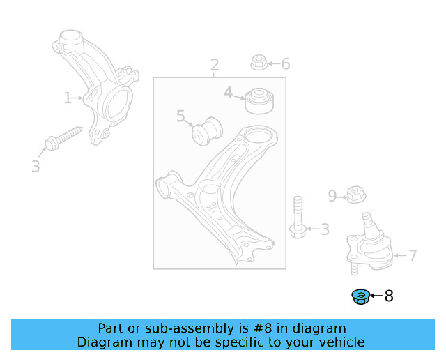 Ball Joint Nut N-103-320-02 - View 15
