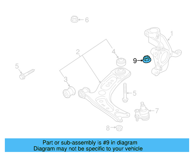 Ball Joint Nut N-103-320-02 - View 18