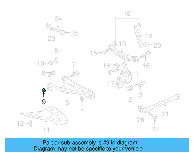 Suspension Control Arm Nut N-103-353-04 - View 41