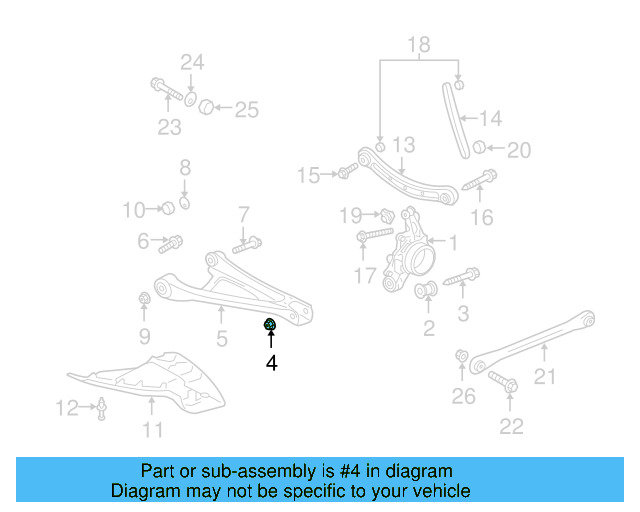 Suspension Control Arm Nut N-103-353-04 - View 39