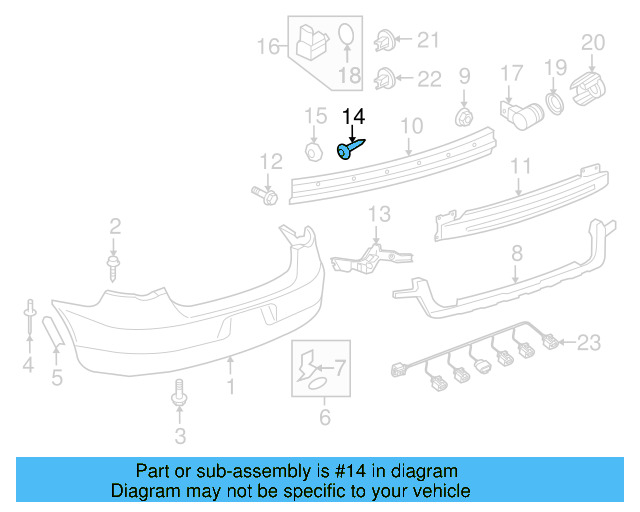 Fender Liner Extension Screw N-103-546-02 - View 56