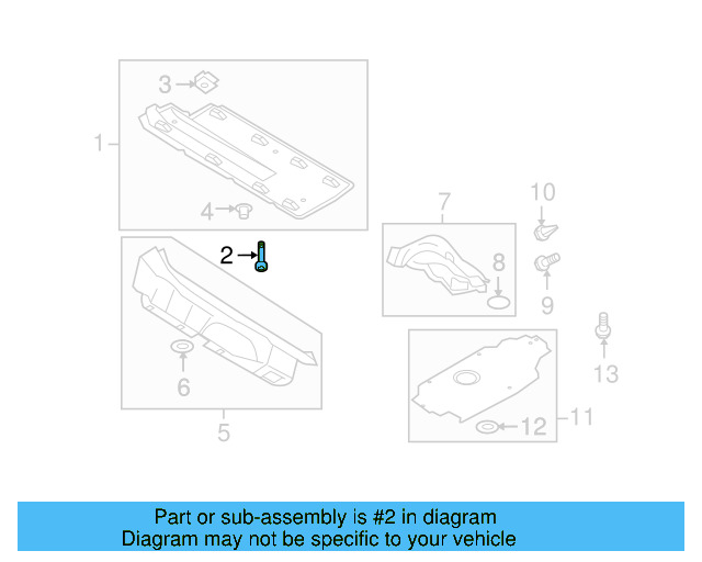 Fender Liner Extension Screw N-103-546-02 - View 275