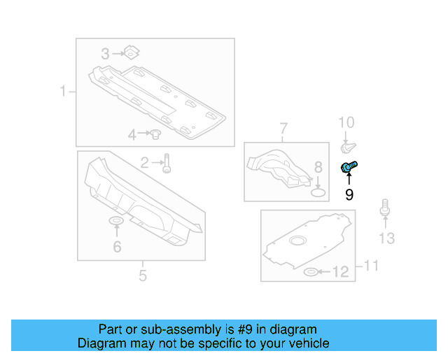 Fender Liner Extension Screw N-103-546-02 - View 277