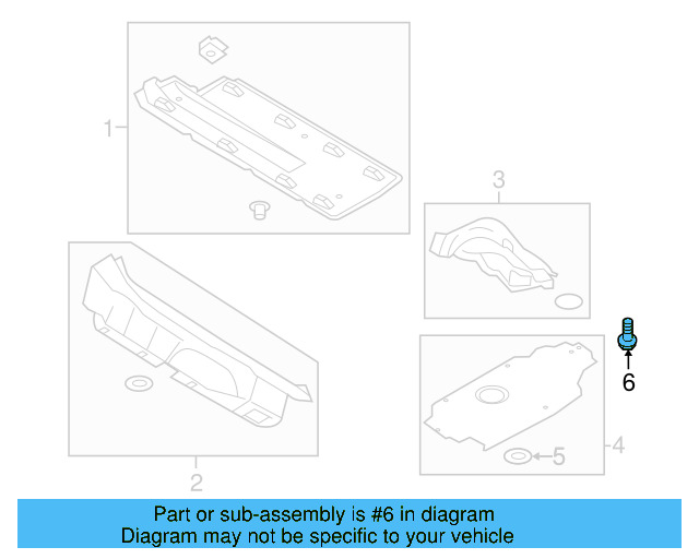 Fender Liner Extension Screw N-103-546-02 - View 270