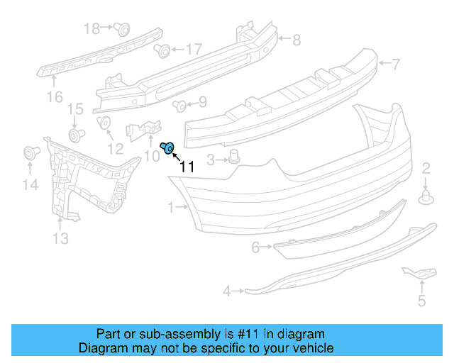 Fender Liner Extension Screw N-103-546-02 - View 197