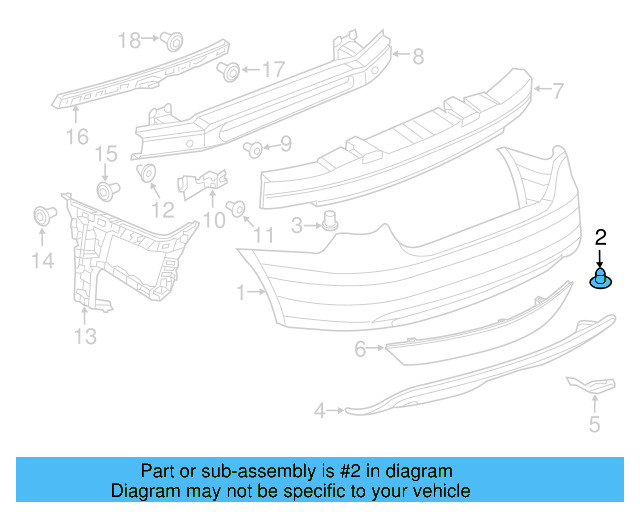 Fender Liner Extension Screw N-103-546-02 - View 198