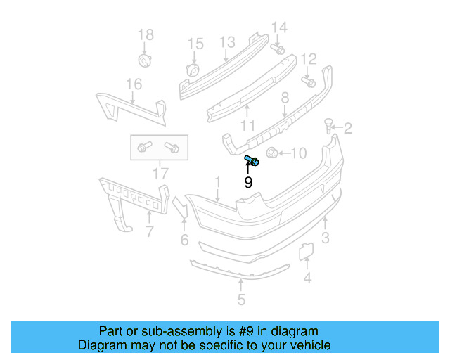 Fender Liner Extension Screw N-103-546-02 - View 45