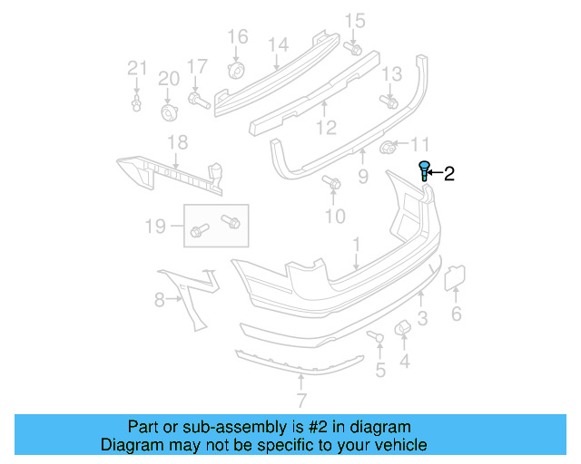Fender Liner Extension Screw N-103-546-02 - View 83