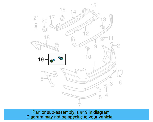 Fender Liner Extension Screw N-103-546-02 - View 82