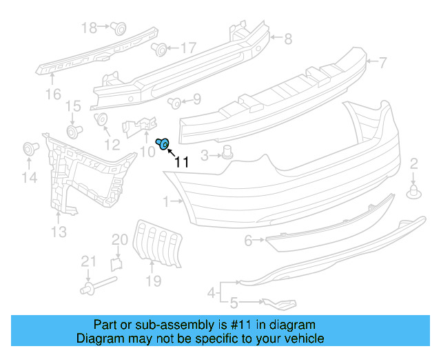 Fender Liner Extension Screw N-103-546-02 - View 112