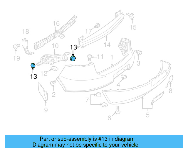 Fender Liner Extension Screw N-103-546-02