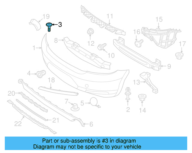 Fender Liner Extension Screw N-103-546-02 - View 215