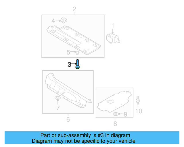 Fender Liner Extension Screw N-103-546-02 - View 27