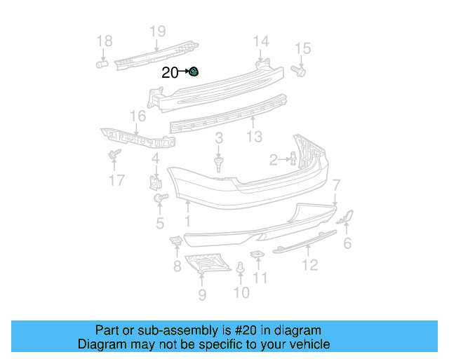 Fender Liner Extension Screw N-103-546-02 - View 256