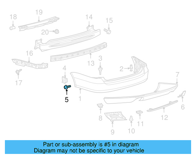 Fender Liner Extension Screw N-103-546-02 - View 249