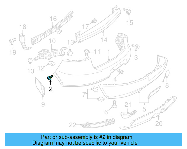 Fender Liner Extension Screw N-103-546-02 - View 13