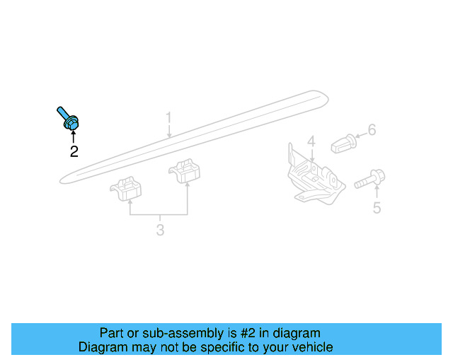 Fender Liner Extension Screw N-103-546-02 - View 259