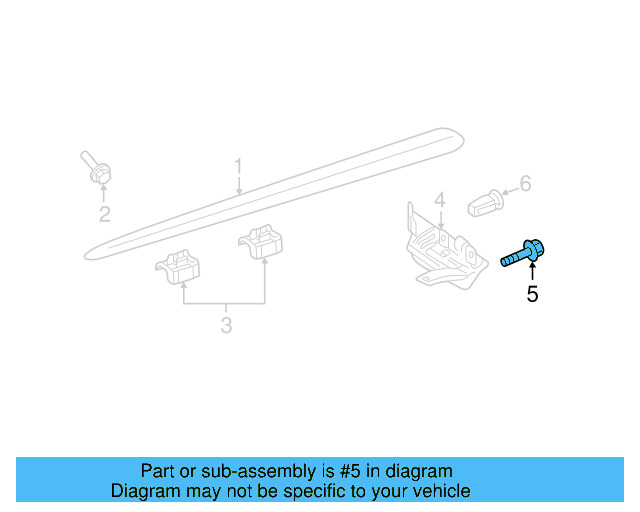 Fender Liner Extension Screw N-103-546-02 - View 31