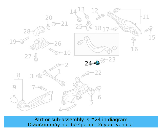 Tie Rod Assembly Nut N-104-018-01 - View 13