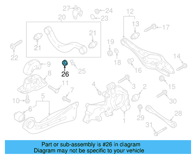 Tie Rod Assembly Nut N-104-018-01 - View 17