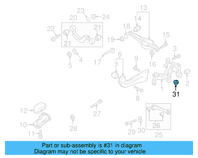 Lower Control Arm Lock Nut N-101-064-02 - View 101