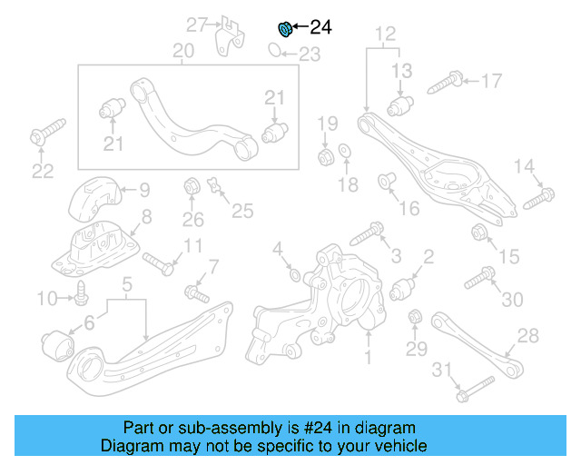 Lower Control Arm Lock Nut N-101-064-02 - View 134
