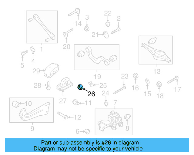 Tie Rod Assembly Nut N-104-018-01 - View 87