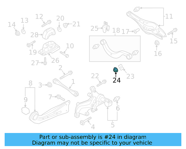 Tie Rod Assembly Nut N-104-018-01 - View 97