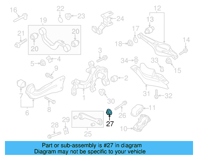 Lower Control Arm Lock Nut N-101-064-02 - View 63