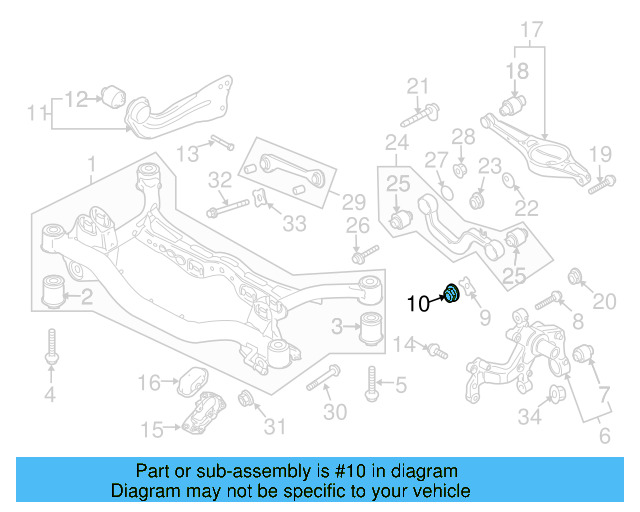 Tie Rod Assembly Nut N-104-018-01 - View 109