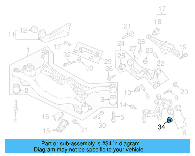 Tie Rod Assembly Nut N-104-018-01 - View 107