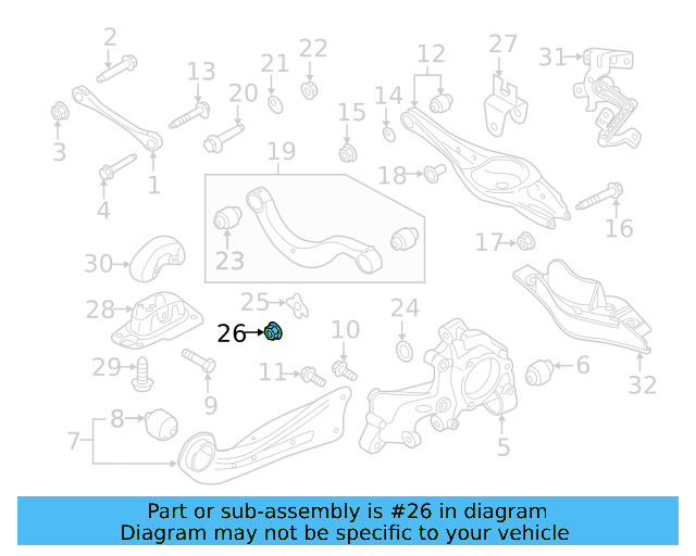 Tie Rod Assembly Nut N-104-018-01 - View 106
