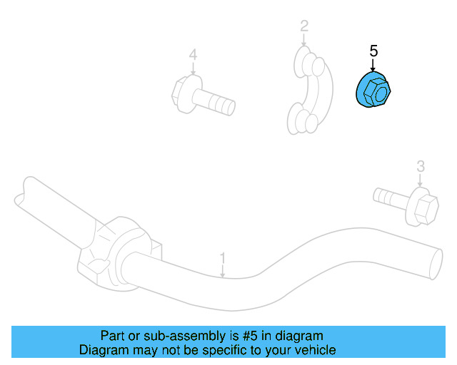 Stabilizer Link Nut N-104-029-04 - View 48