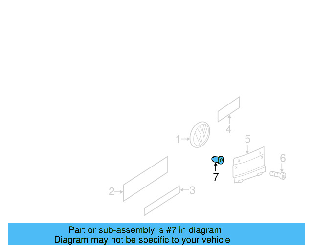 License Bracket Nut WHT-007-341 - View 36